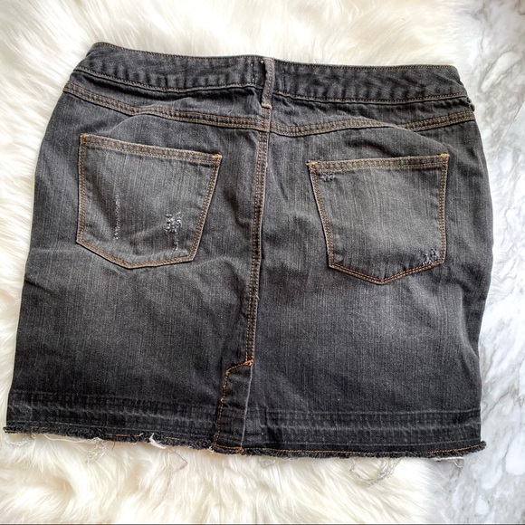 CONVERSE ONE STAR | Y2K black, denim skirt - Picture 2 of 5